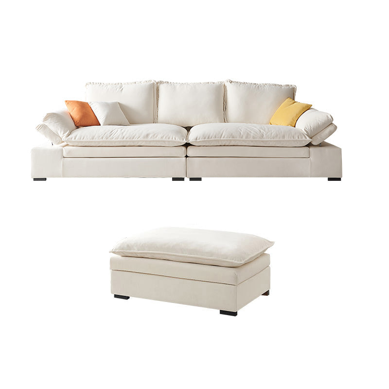 Contemporary Pillow Top Arm Reclining Loveseat Velvet Settee