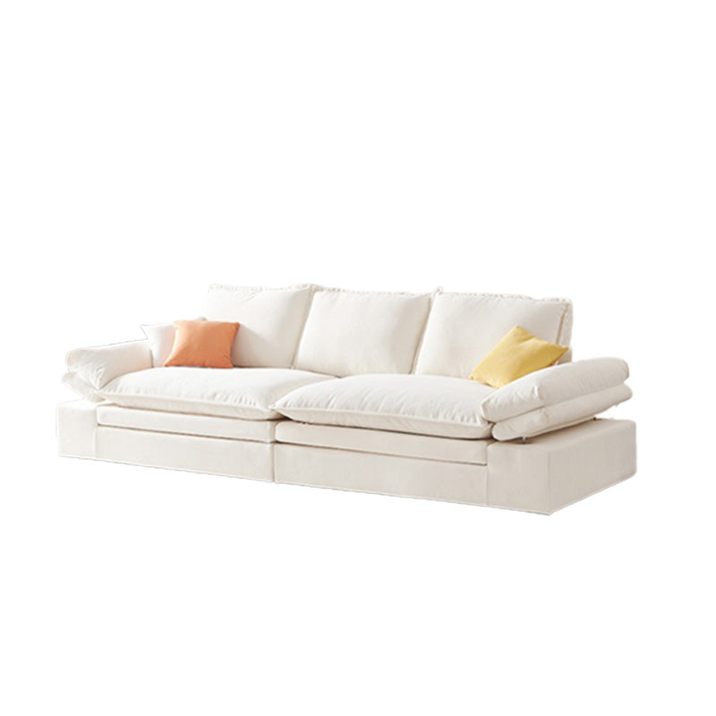 Contemporary Pillow Top Arm Reclining Loveseat Velvet Settee