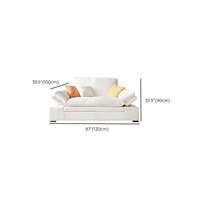 Contemporary Pillow Top Arm Reclining Loveseat Velvet Settee
