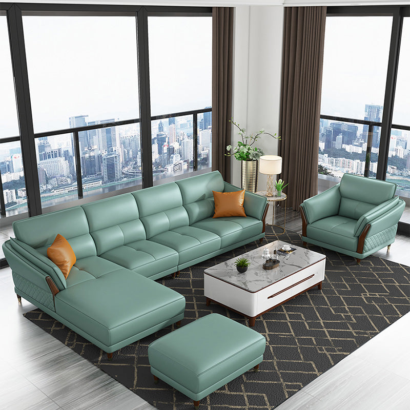 Contemporary Sectional Sofa Pillow Top Arm Sofa for Living Room