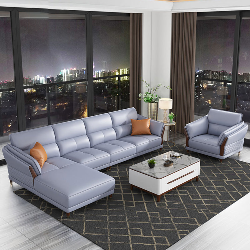 Contemporary Sectional Sofa Pillow Top Arm Sofa for Living Room