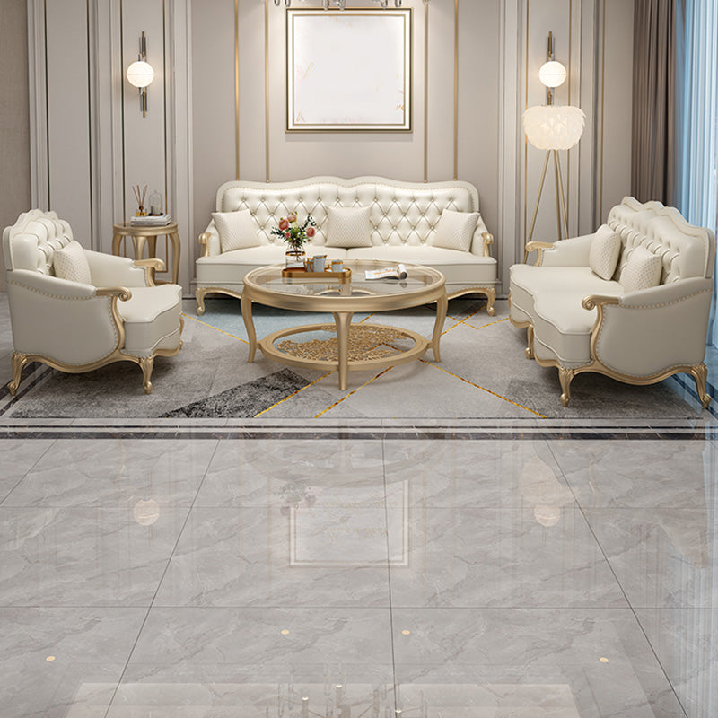 38" High Sofa Charles Of London Arm Sofa with Tufted Split-Back for Living Room