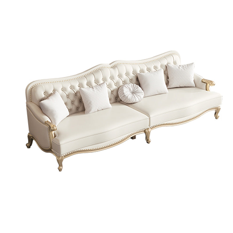 38" High Sofa Charles Of London Arm Sofa with Tufted Split-Back for Living Room