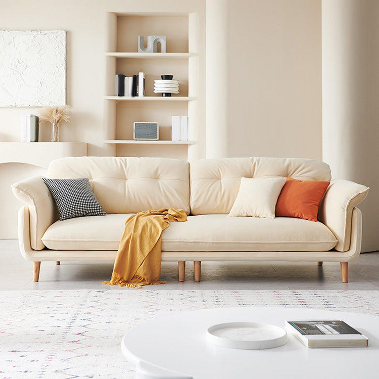 Modern Faux Leather Sofa Bed Pillow Top Arm Sofa for Living Room