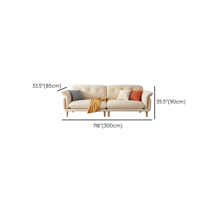 Modern Faux Leather Sofa Bed Pillow Top Arm Sofa for Living Room