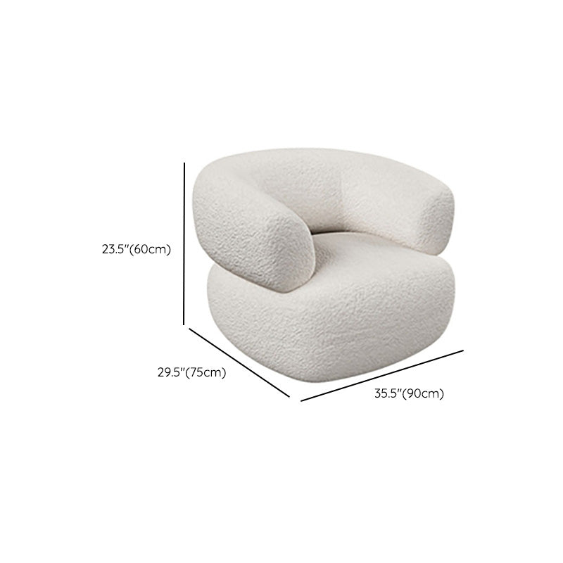 Unique Style Fabric Sofa in Off-White Bonus Room Apartment Seating