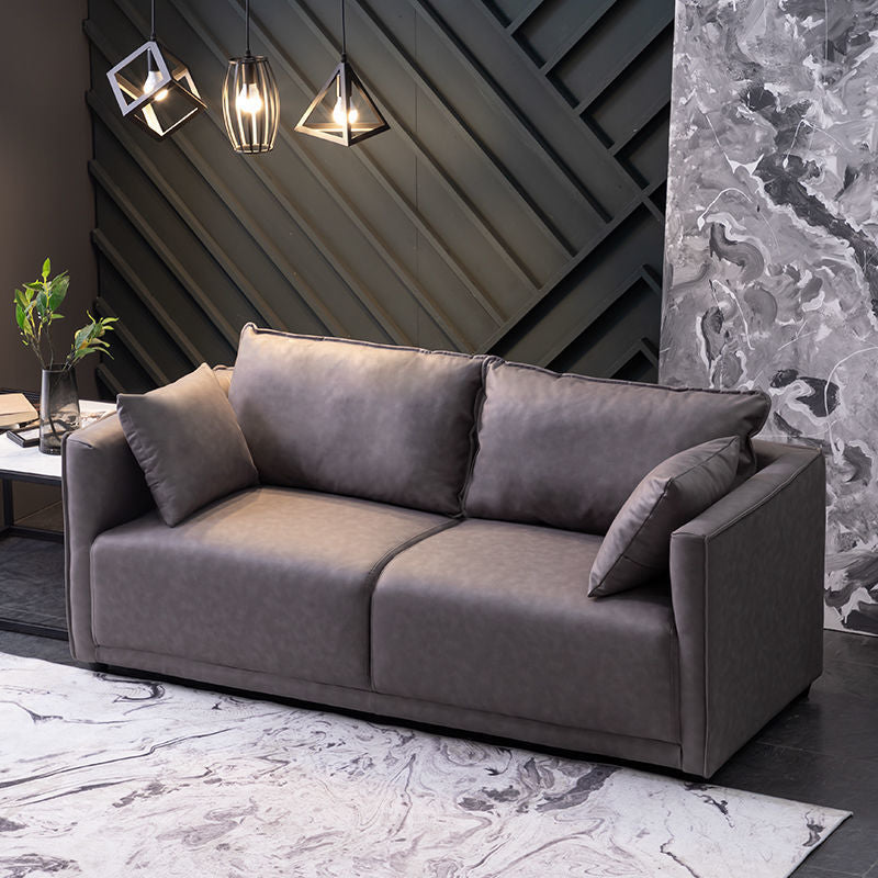Loose Back 29.5" H Seating Square Arm Contemporary Sofa for Living Room