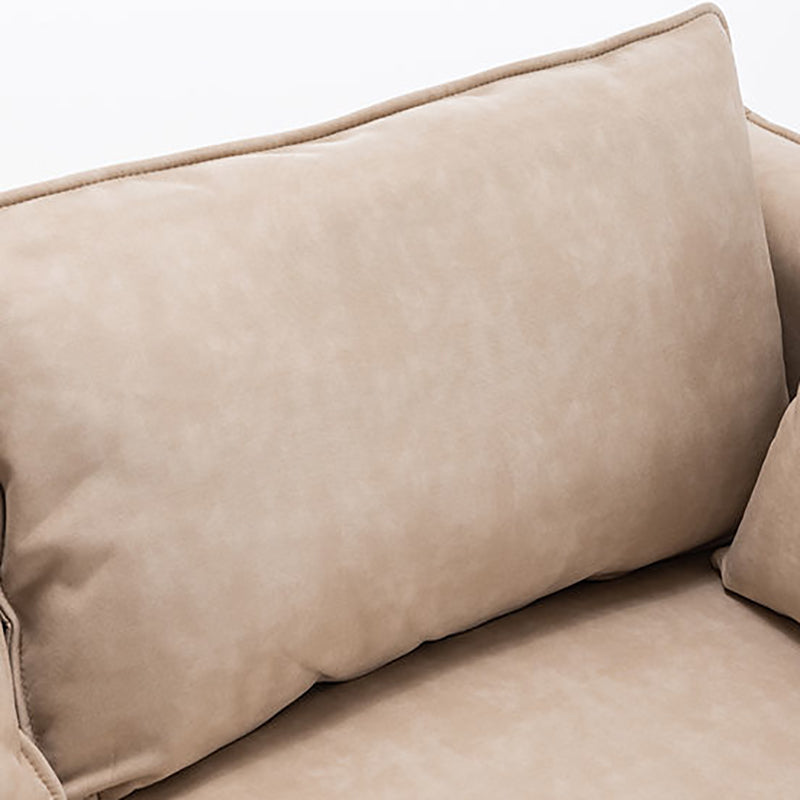 Loose Back 29.5" H Seating Square Arm Contemporary Sofa for Living Room