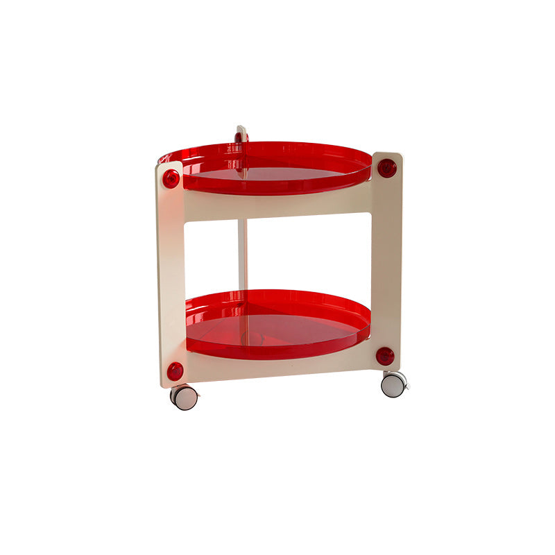 25.19" Tall 3 Legs End Table Tray Top Accent Side Table for Living Room