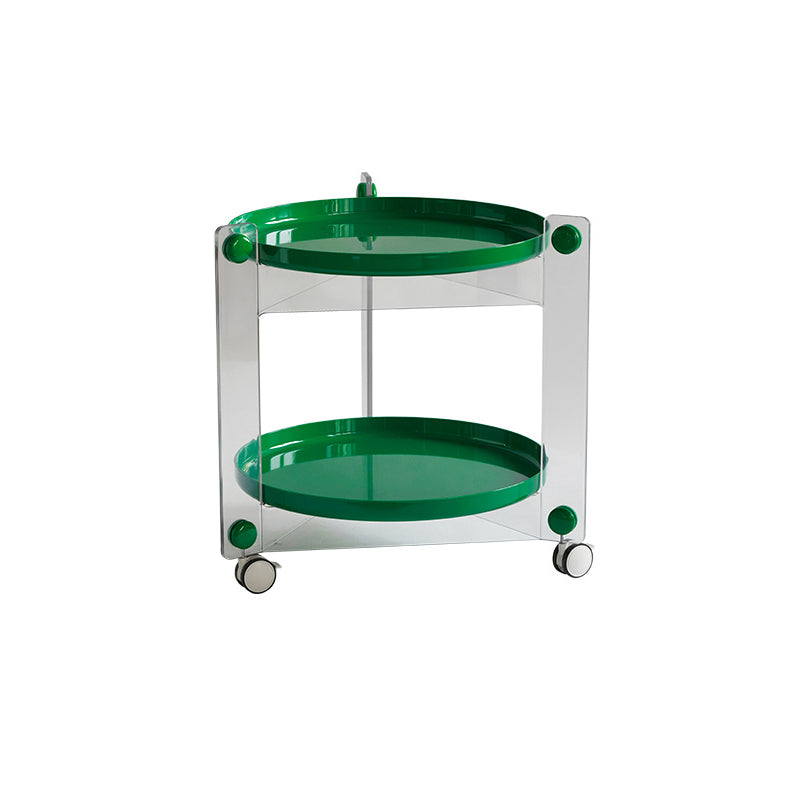 25.19" Tall 3 Legs End Table Tray Top Accent Side Table for Living Room