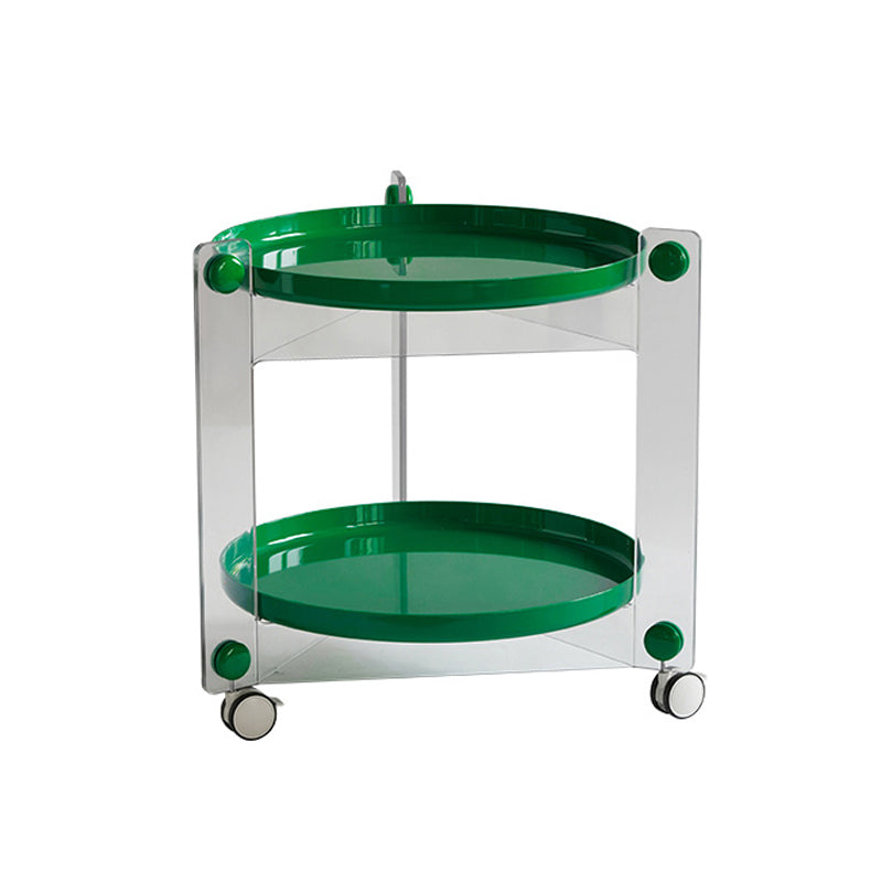 25.19" Tall 3 Legs End Table Tray Top Accent Side Table for Living Room