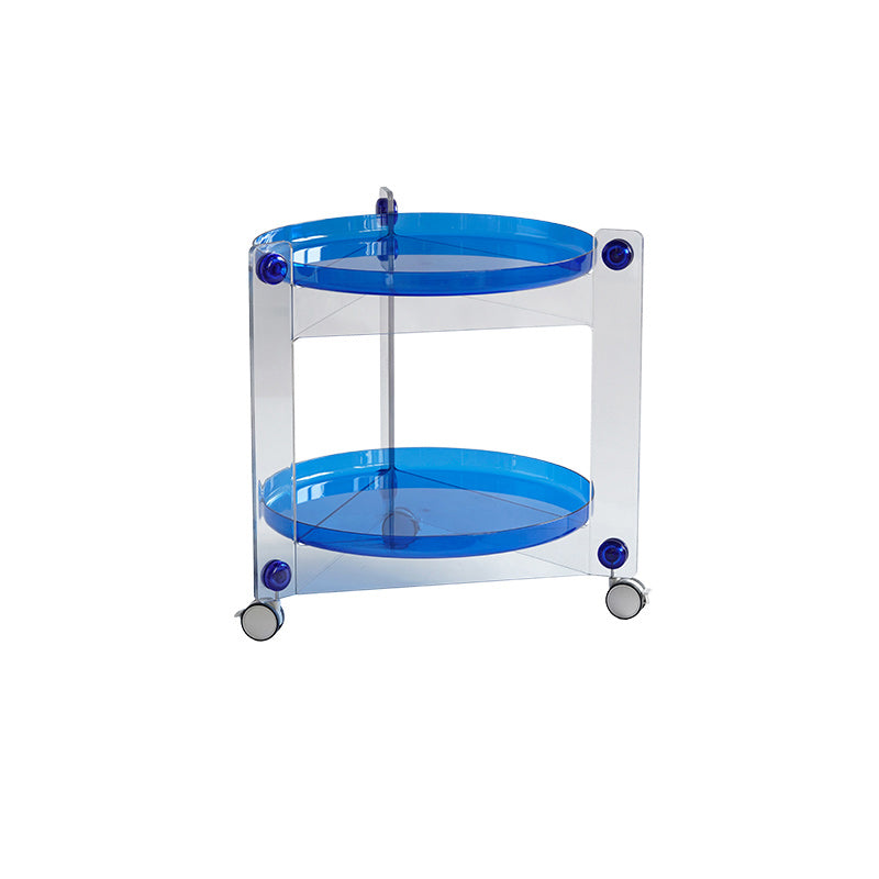 25.19" Tall 3 Legs End Table Tray Top Accent Side Table for Living Room