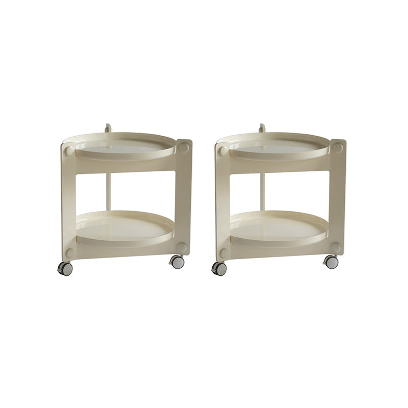 25.19" Tall 3 Legs End Table Tray Top Accent Side Table for Living Room