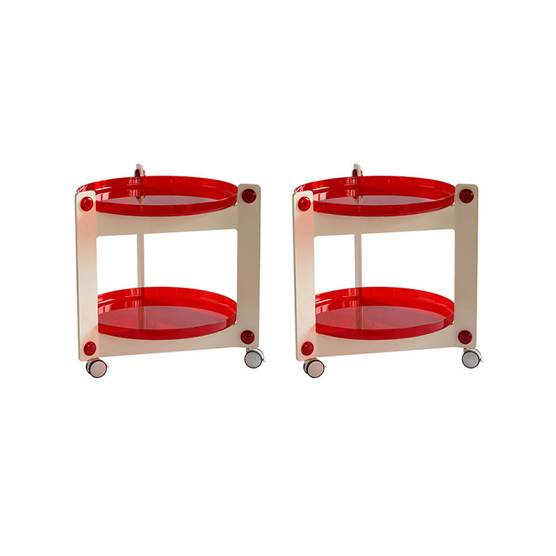 25.19" Tall 3 Legs End Table Tray Top Accent Side Table for Living Room