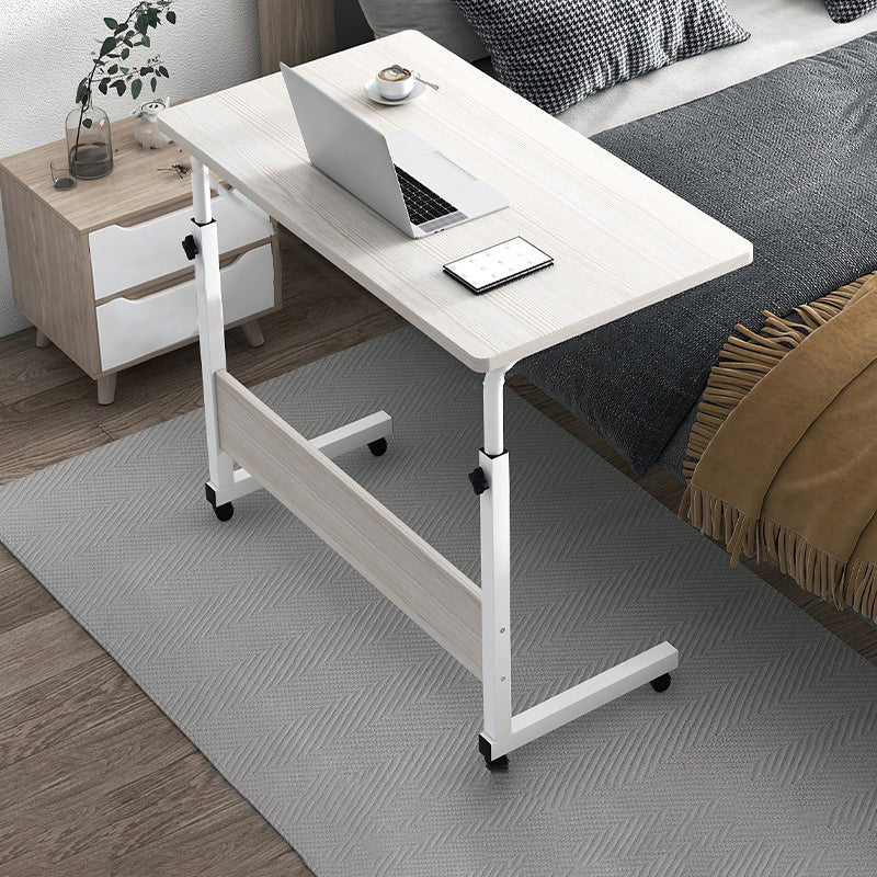 Modernistic Rectangular Corner Table 4 Legs Metal Side End Table with Storage