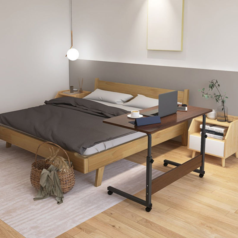 Modernistic Rectangular Corner Table 4 Legs Metal Side End Table with Storage