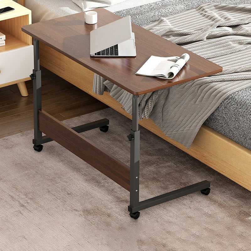 Modernistic Rectangular Corner Table 4 Legs Metal Side End Table with Storage