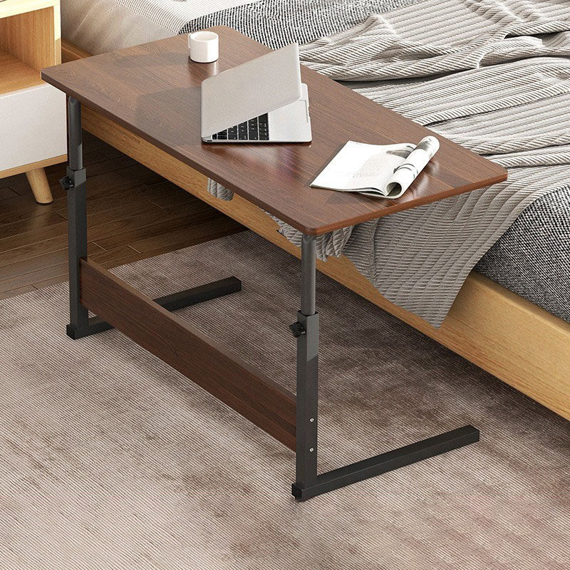 Modernistic Rectangular Corner Table 4 Legs Metal Side End Table with Storage