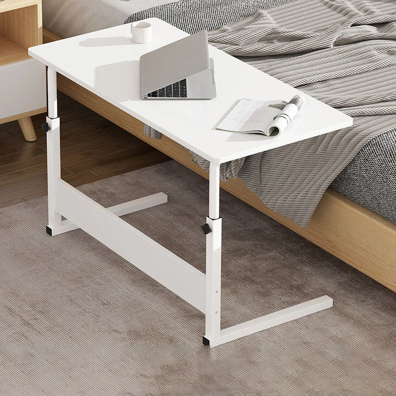 Modernistic Rectangular Corner Table 4 Legs Metal Side End Table with Storage