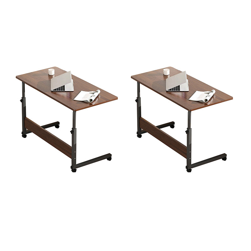 Modernistic Rectangular Corner Table 4 Legs Metal Side End Table with Storage