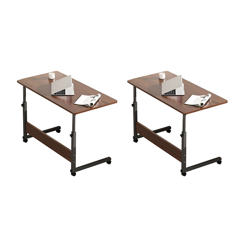 Modernistic Rectangular Corner Table 4 Legs Metal Side End Table with Storage