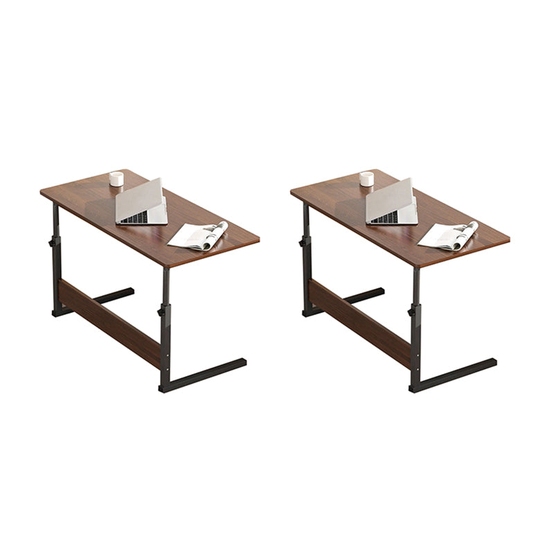 Modernistic Rectangular Corner Table 4 Legs Metal Side End Table with Storage