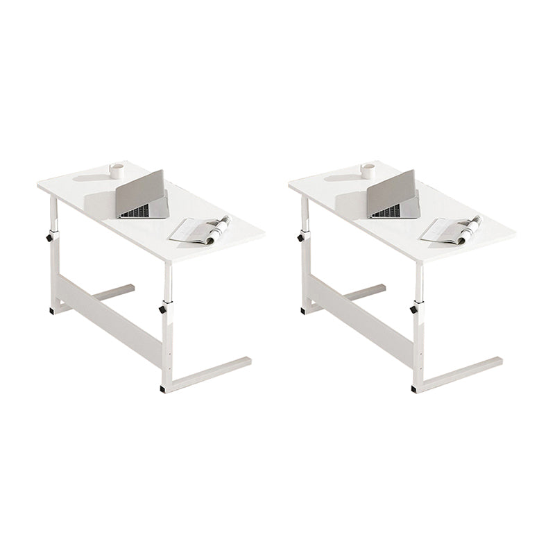 Modernistic Rectangular Corner Table 4 Legs Metal Side End Table with Storage