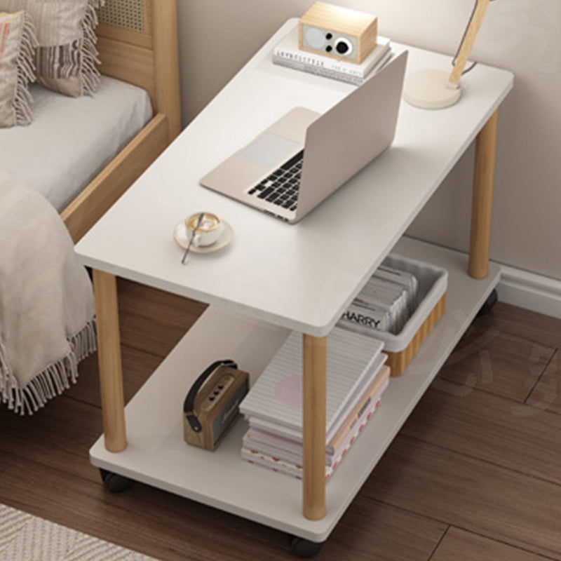 Modern Rectangular/Square Corner Table Wood Side End Table for Living Room