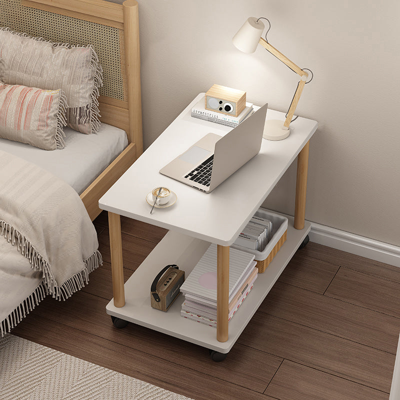 Modern Rectangular/Square Corner Table Wood Side End Table for Living Room