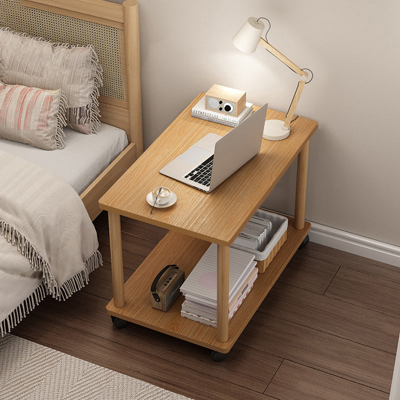 Modern Rectangular/Square Corner Table Wood Side End Table for Living Room