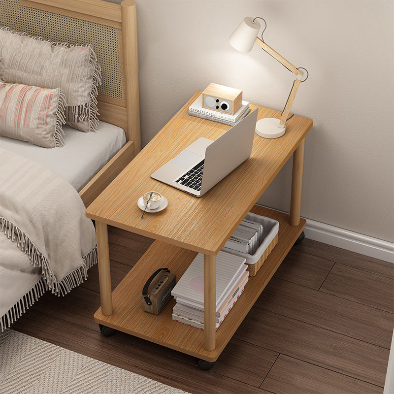 Modern Rectangular/Square Corner Table Wood Side End Table for Living Room