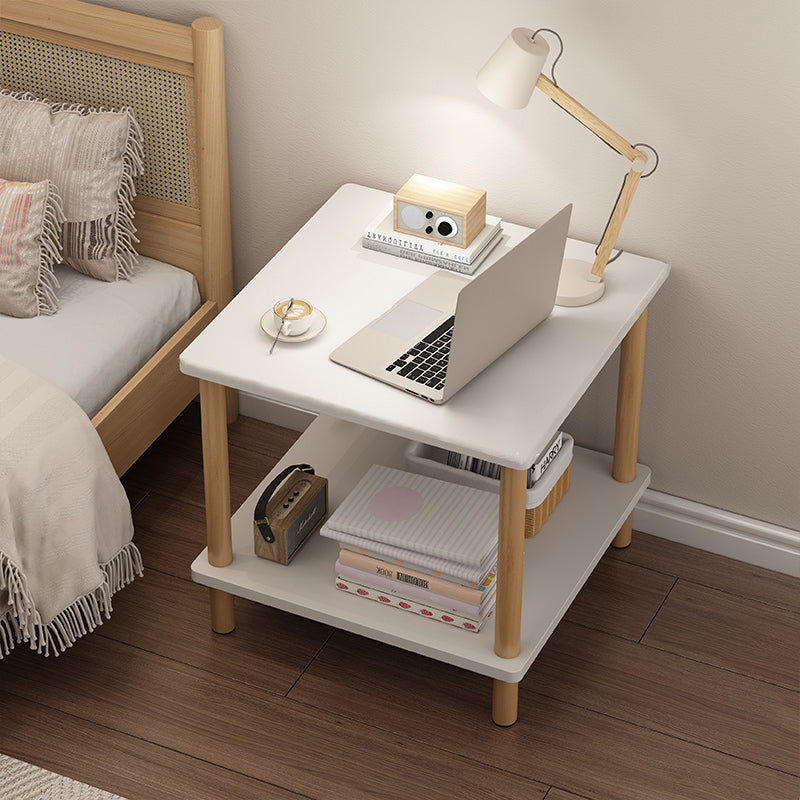 Modern Rectangular/Square Corner Table Wood Side End Table for Living Room