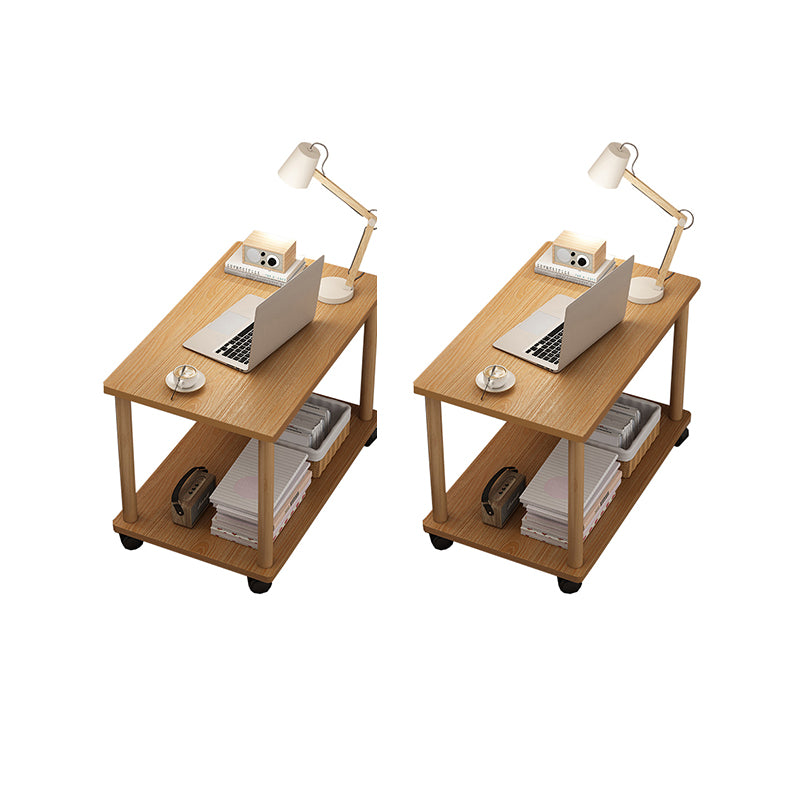 Modern Rectangular/Square Corner Table Wood Side End Table for Living Room