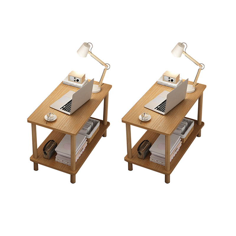 Modern Rectangular/Square Corner Table Wood Side End Table for Living Room