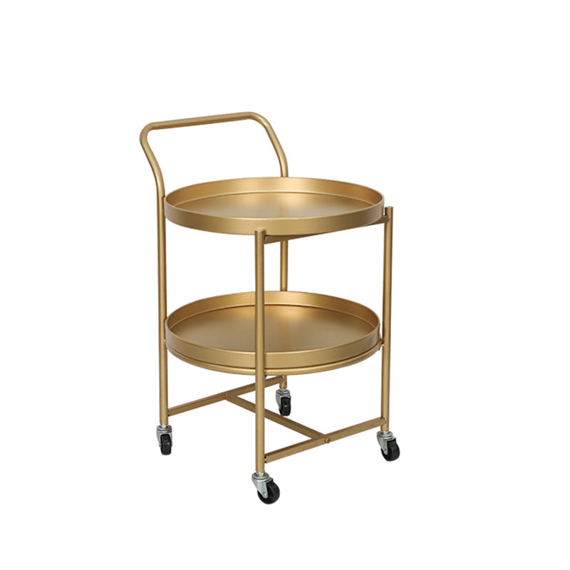 Modernistic Style Accent Side Table Round Metal Living Room Corner Table