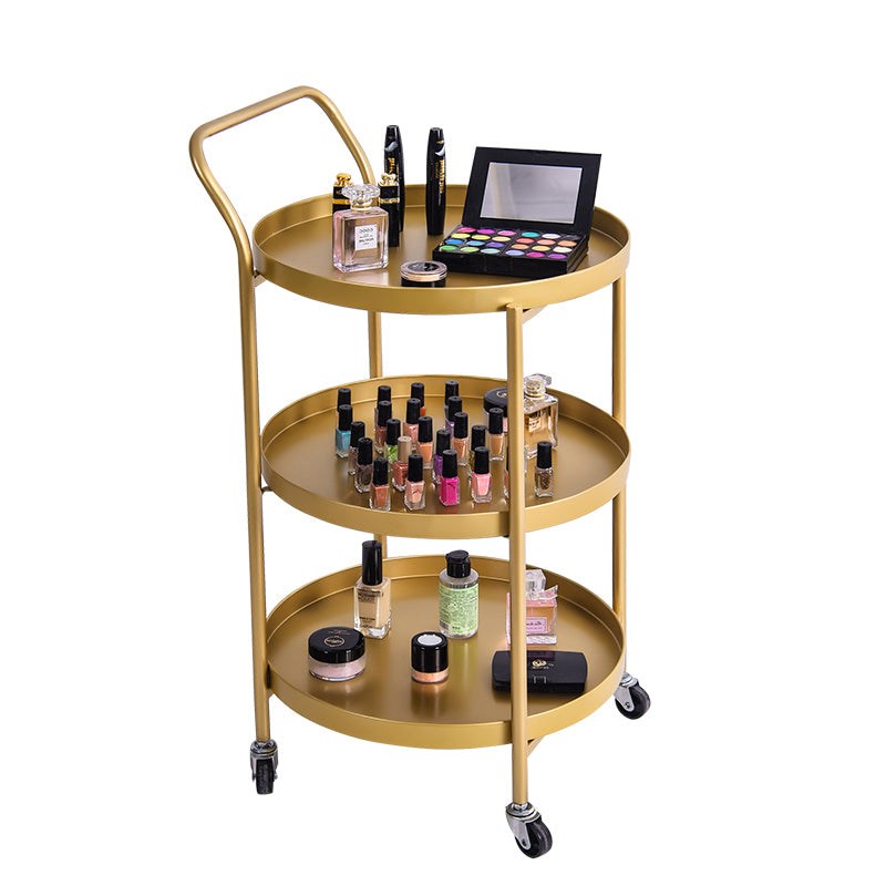 Modernistic Style Accent Side Table Round Metal Living Room Corner Table