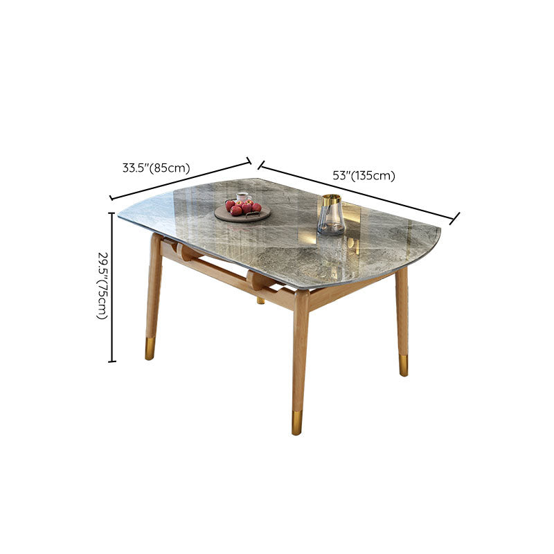 Sintered Stone Top Table Extendable Dining Table for Kitchen