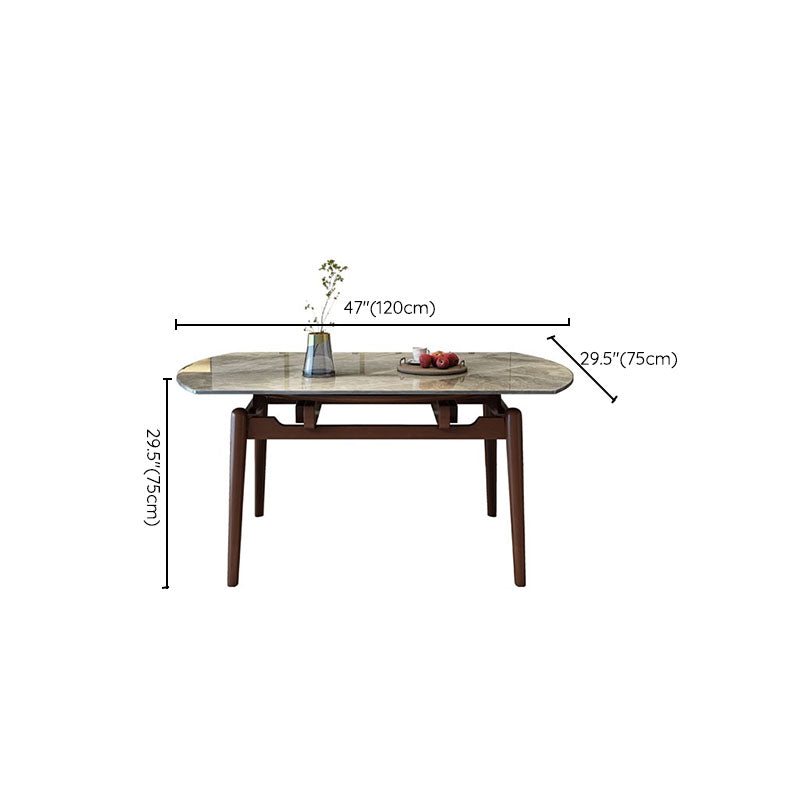Sintered Stone Top Table Extendable Dining Table for Kitchen