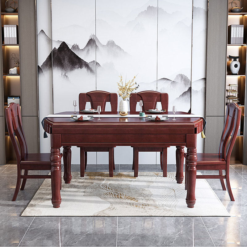 Traditional Oak Dining Table Extendable Dining Table for Kitchen