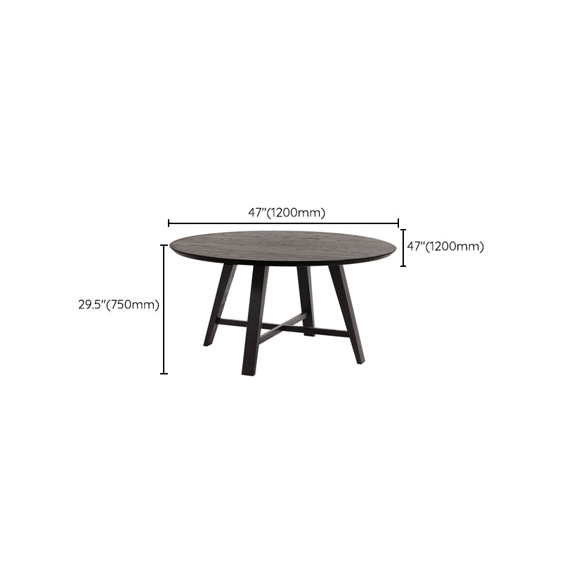 Modern Dining Table Round Wooden Dinner Table for Dining Room