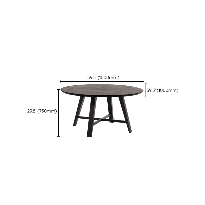 Modern Dining Table Round Wooden Dinner Table for Dining Room