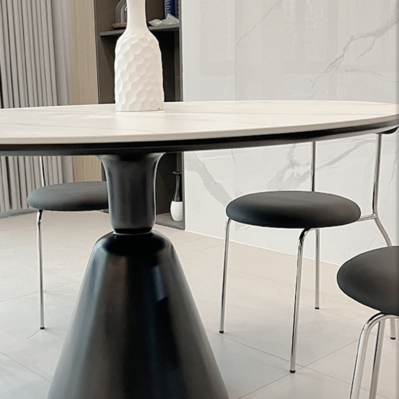 Contemporary Dining Room Dinner Table Round Pedestal Dining Table