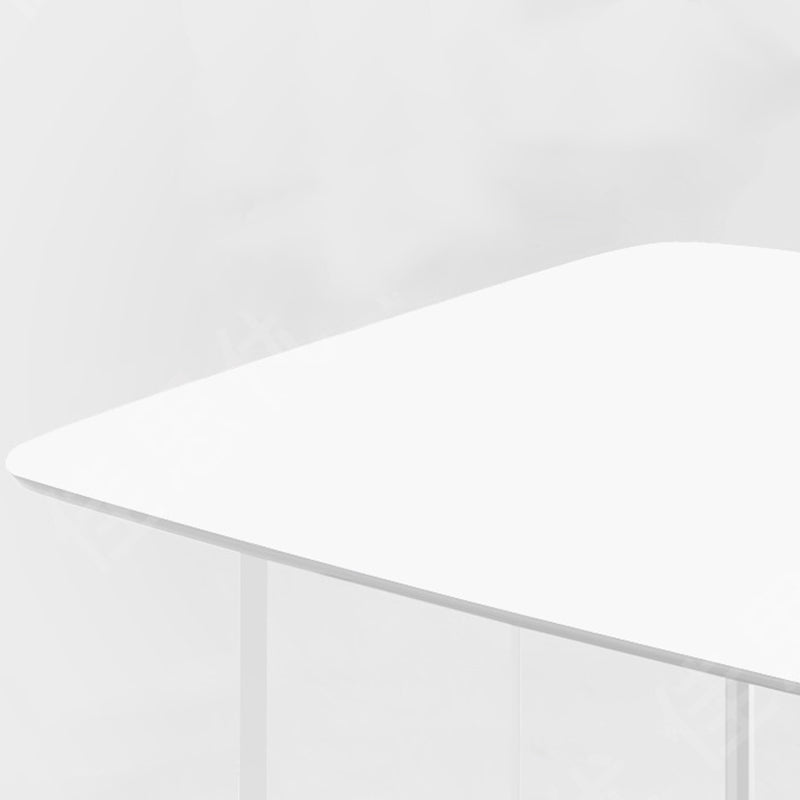 Contemporary Kitchen Dinner Table Stone Rectangle Dining Table