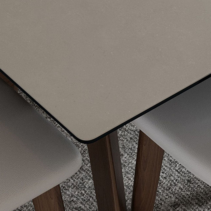 Rectangle Modern Dining Table Sintered Stone Dinner Table for Dining Room