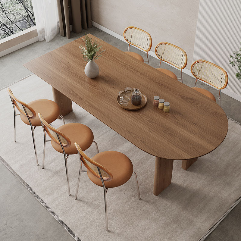 Modern Style Dining Table Solid Wood 4 Legs Dinner Table for Dining Room