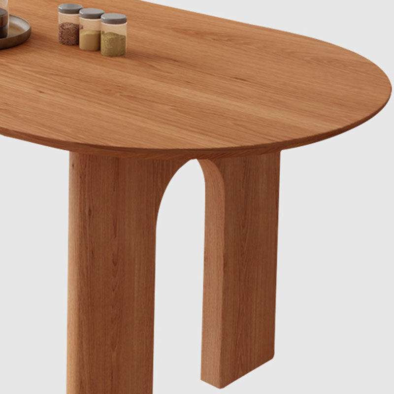 Modern Style Dining Table Solid Wood 4 Legs Dinner Table for Dining Room