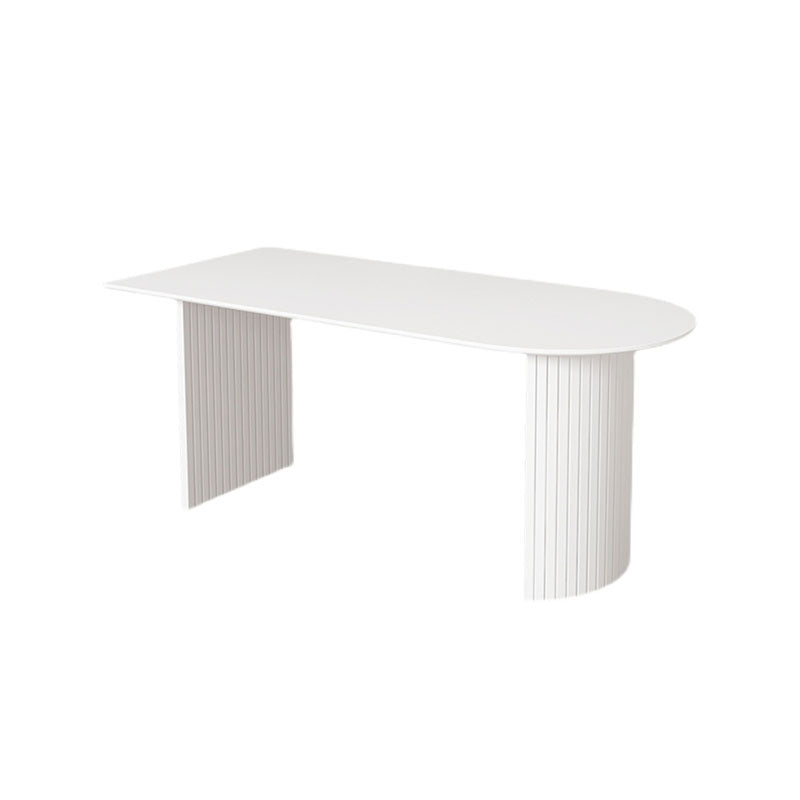 Modern Dining Table White Stone Top Dinner Table for Dining Room