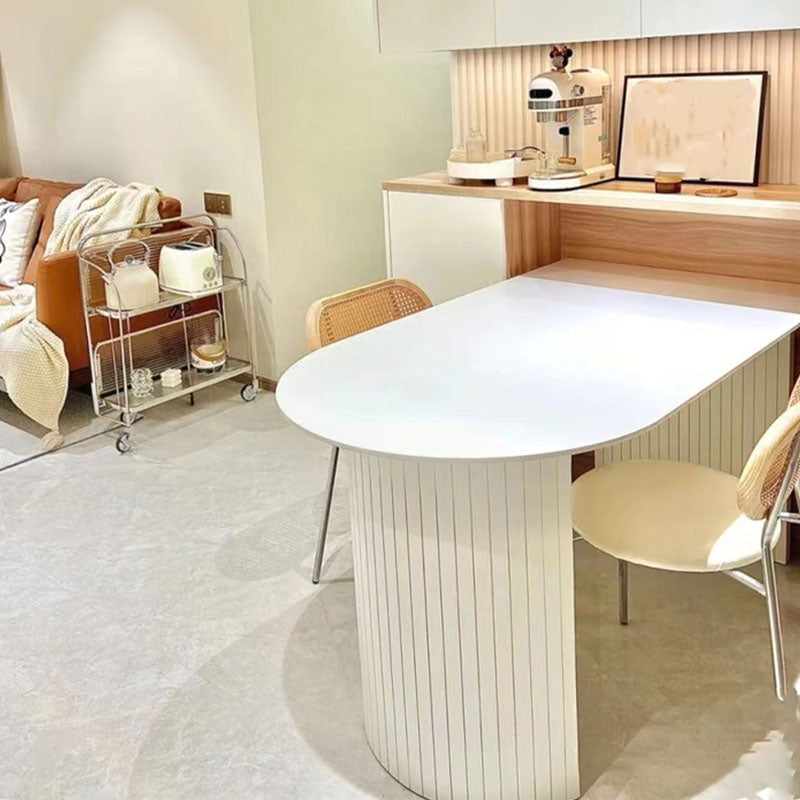 Modern Dining Table White Stone Top Dinner Table for Dining Room