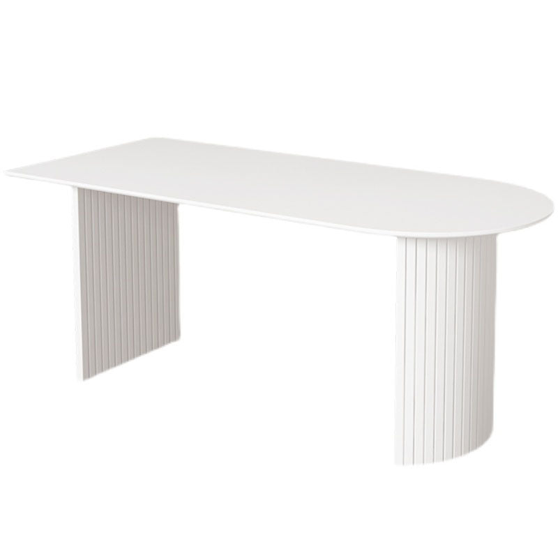 Modern Dining Table White Stone Top Dinner Table for Dining Room