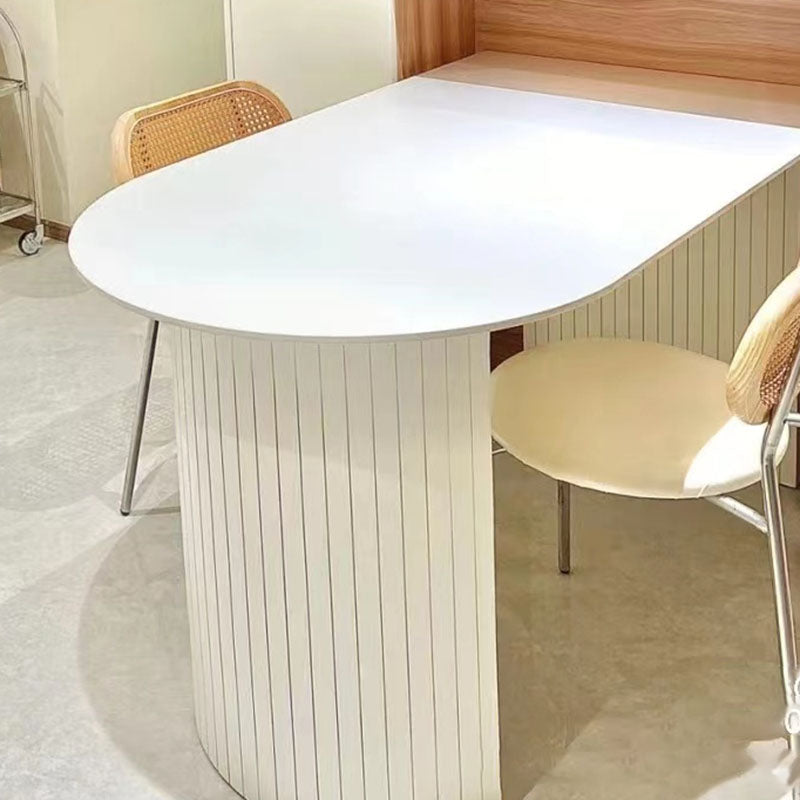 Modern Dining Table White Stone Top Dinner Table for Dining Room